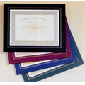 Blue Leatherette Frame Certificate Holder (10 3/4"x13")